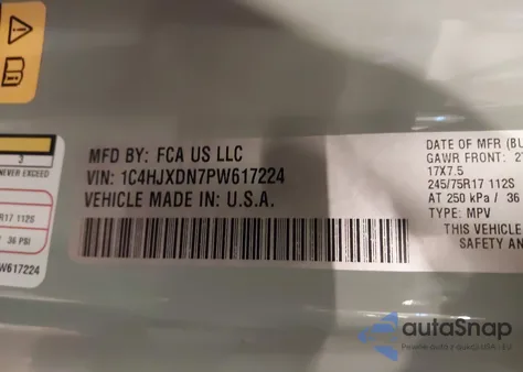 2023 Jeep Wrangler 4-Door Sport S 4X4 from USA, damaged, VIN 1C4HJXDN7PW617224